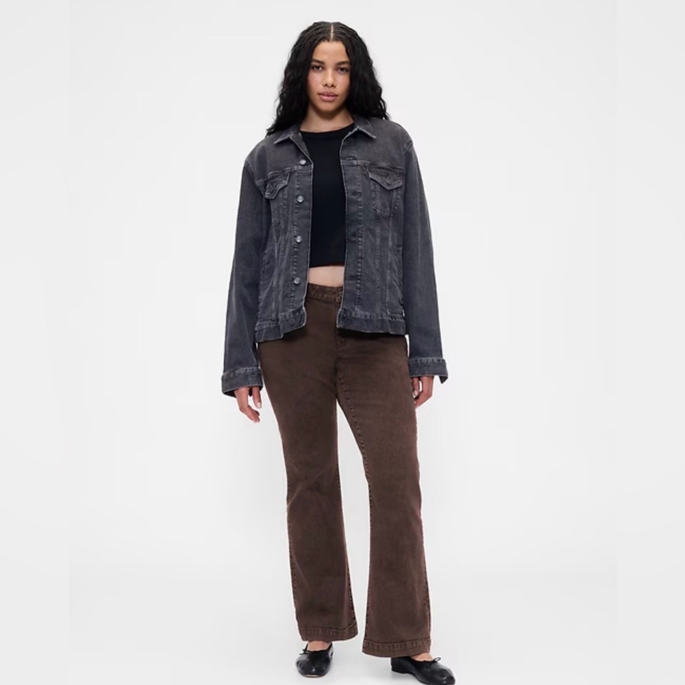 GAP Women’s Low Rise Long & Lean Jeans, Size 10, Dark Brown